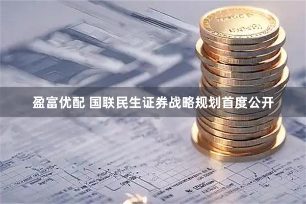 盈富优配 国联民生证券战略规划首度公开