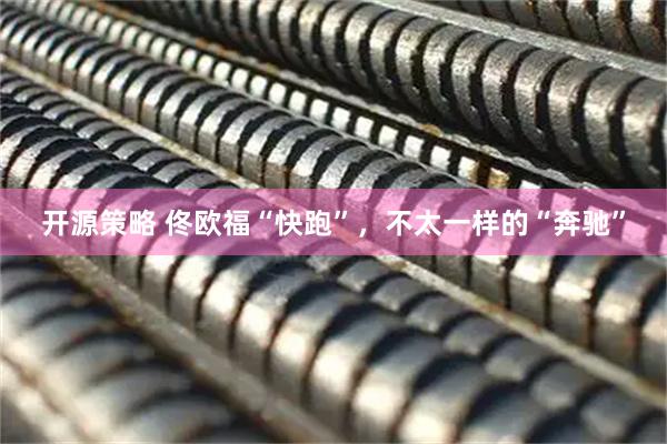 开源策略 佟欧福“快跑”，不太一样的“奔驰”