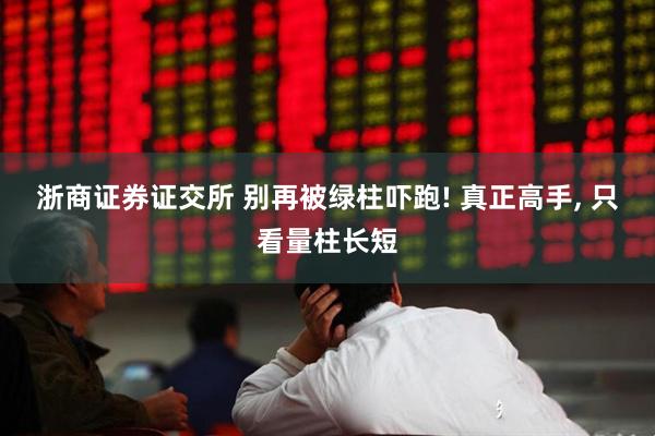 浙商证券证交所 别再被绿柱吓跑! 真正高手, 只看量柱长短